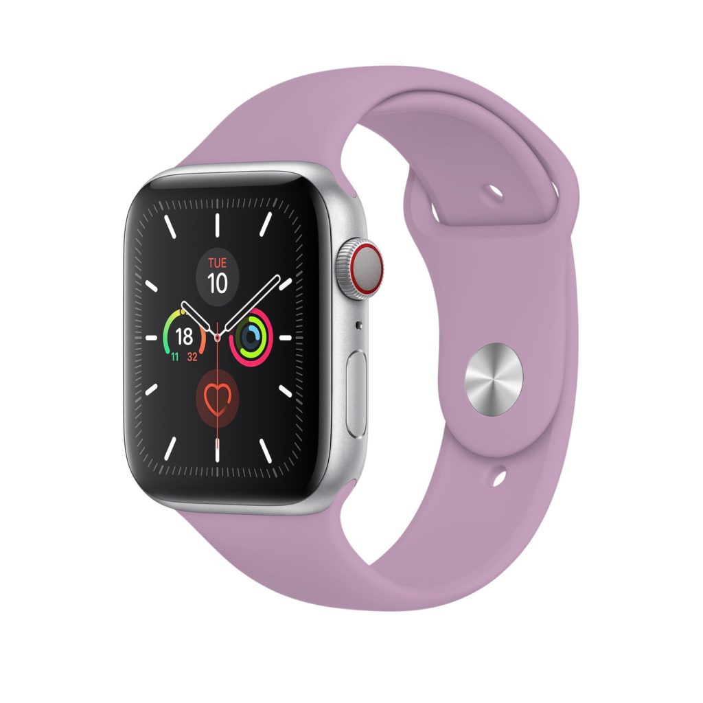 Silikona Siksniņa Priekš Apple Watch – Gaiši violets