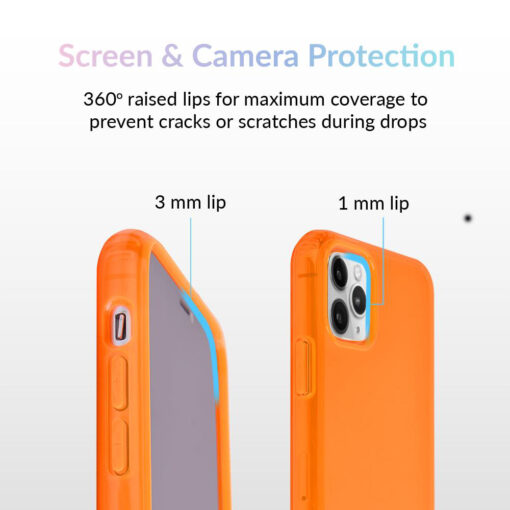 Orange iPhone Case with Optional Pop Up Stand Add On