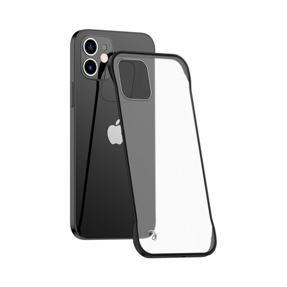 iPhone 11 (6,1″) frameless transparent case – Black – beep.ee -Cases ...