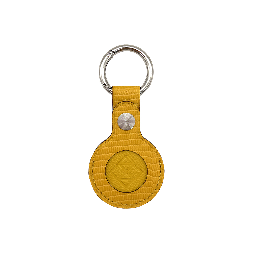 Italian Leather AirTag Key Ring
