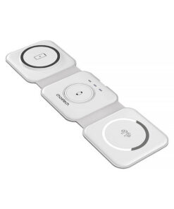 Choetech T588-F 3in1 magnētiskais bezvadu lādētājs 15W – Balts