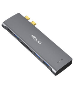 MOKiN HUB USB-C Macbook'ile 3x USB 3.0 + SD/Micro SD + USB-C PD – Hall