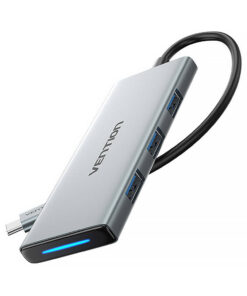 Vention 6in1 USB-C HUB 3x USB 3.0 + SD/TF + PD + HDMI – Grey