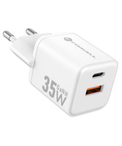Lādētājs Forcell F-Energy Mini GaN III USB-C + USB-A, PD QC4.0 35W
