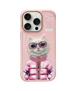Nimmy Cool&Cute 2.0 Cat for iPhone 16 Pro (6,3″) – Pink