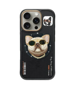 iPhone 16 Pro (6,3″) Nimmy Glasses Cool Dog MagSafe ümbris – Must