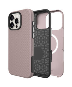 iPhone 16 Pro (6,3″) Perfectionists Triangle Mag -kotelo – Vaaleanpunainen